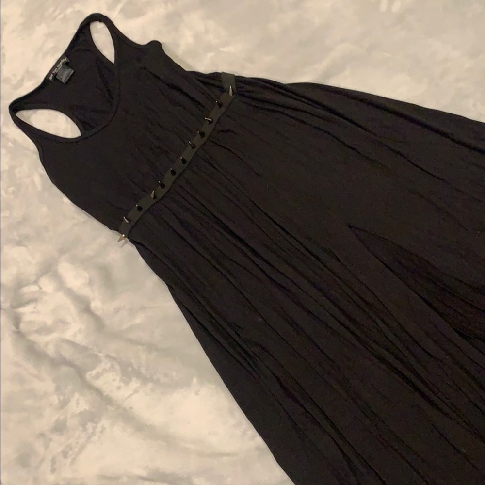 Unique stud belt maxi. Punk /sexy/double slit